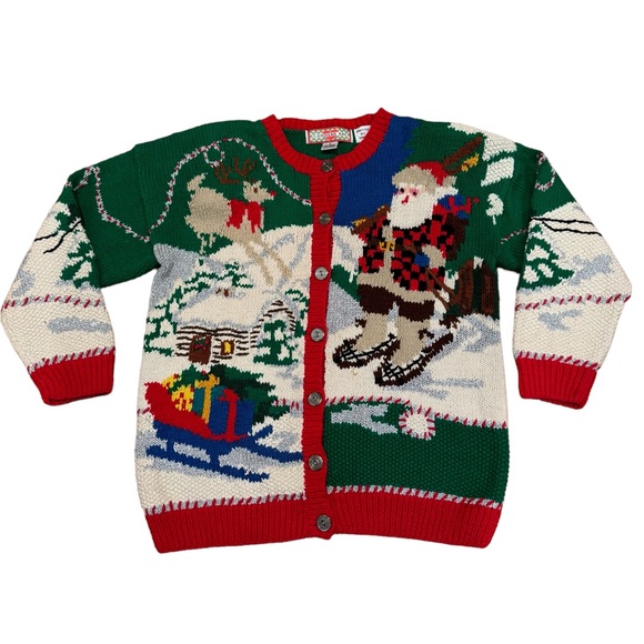 CARDIGAN BAY Vintage Christmas Cardigan - Picture 1 of 7